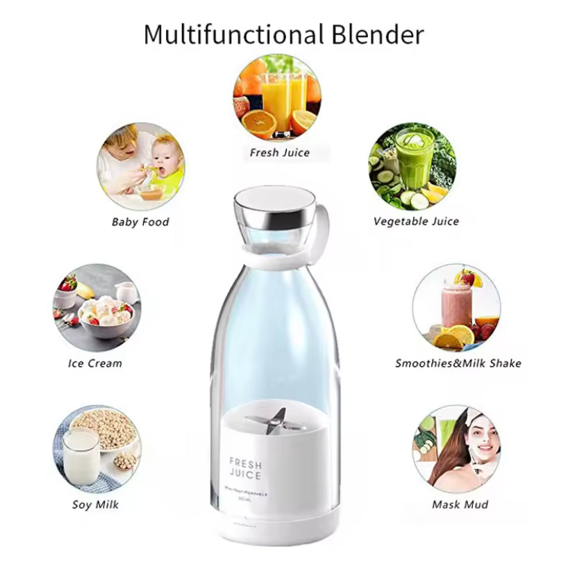 Mini Licuadora Portatil Blanco Fresh Juice